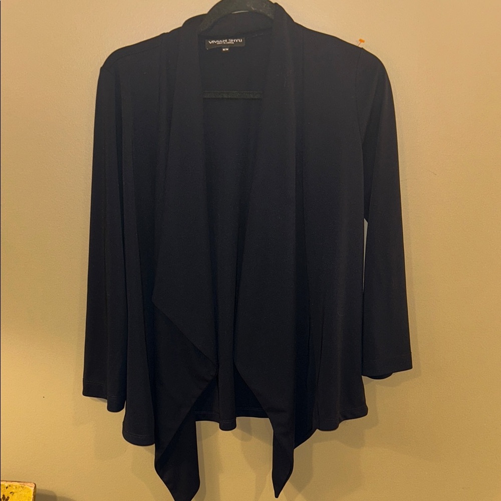 Vivian Shyu Women's Elegant Black Cardigan